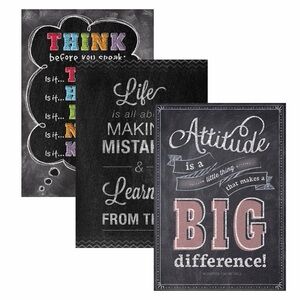 Inspirational Chalkboard Posters Set